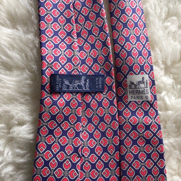 Hermes Paris 100% Silk Tie Made in France 7271 MA - Picture 5 of 16